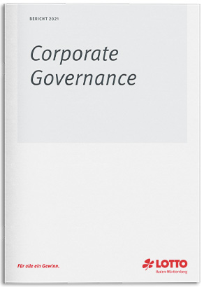 Cover des Corporate Governance Berichts 2021 von Lotto Baden-Württemberg.
