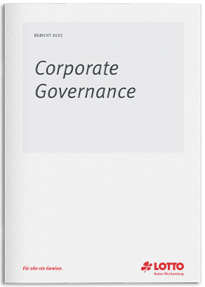 Cover des Corporate Governance Berichts 2022 von Lotto Baden-Württemberg.
