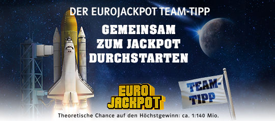 Der Eurojackpot Team-Tipp. Gemeinsam zum Eurojackpot durchstarten.